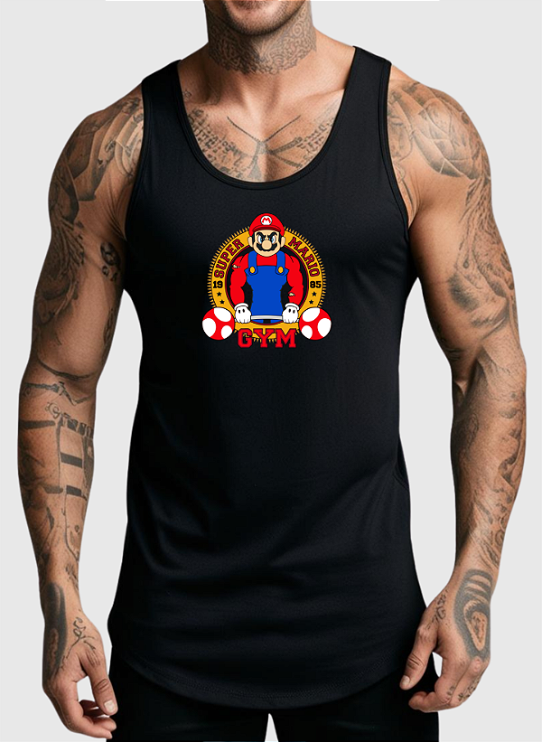 REGATA MASCULINA ALGODÃO PREMIUM - MARIO GYM