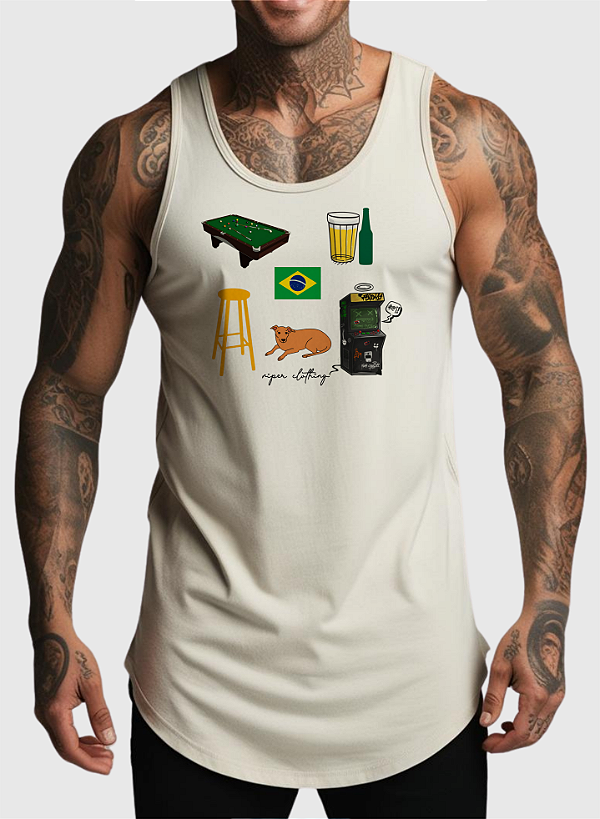 REGATA MASCULINA ALGODÃO PREMIUM - BRASILIDADES