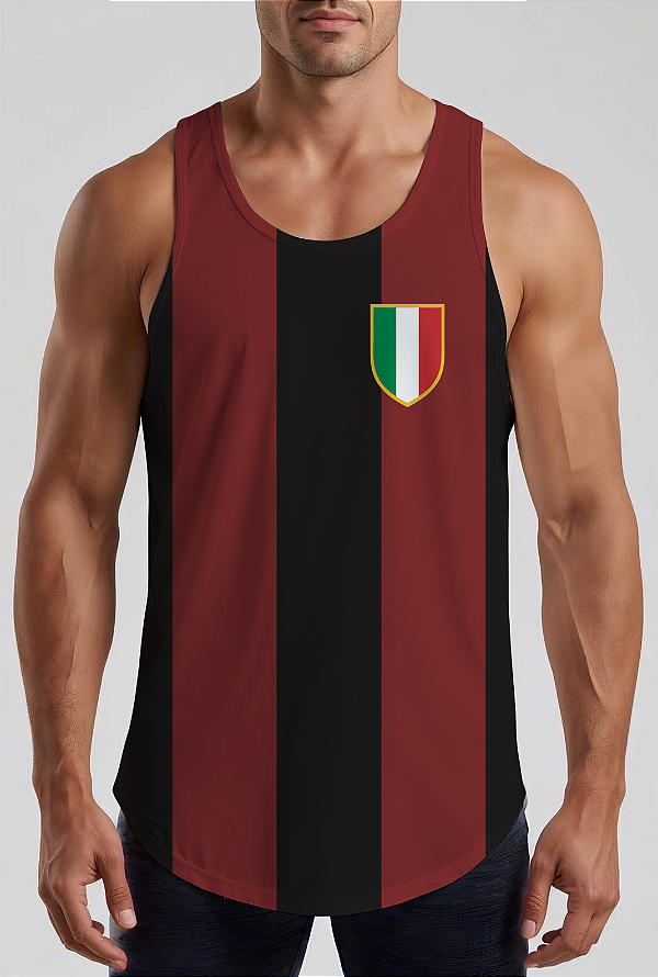 REGATA MASCULINA MILAN RETRÔ