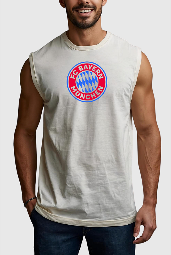 REGATA MACHÃO ALGODÃO PREMIUM BAYERN DE MUNIQUE