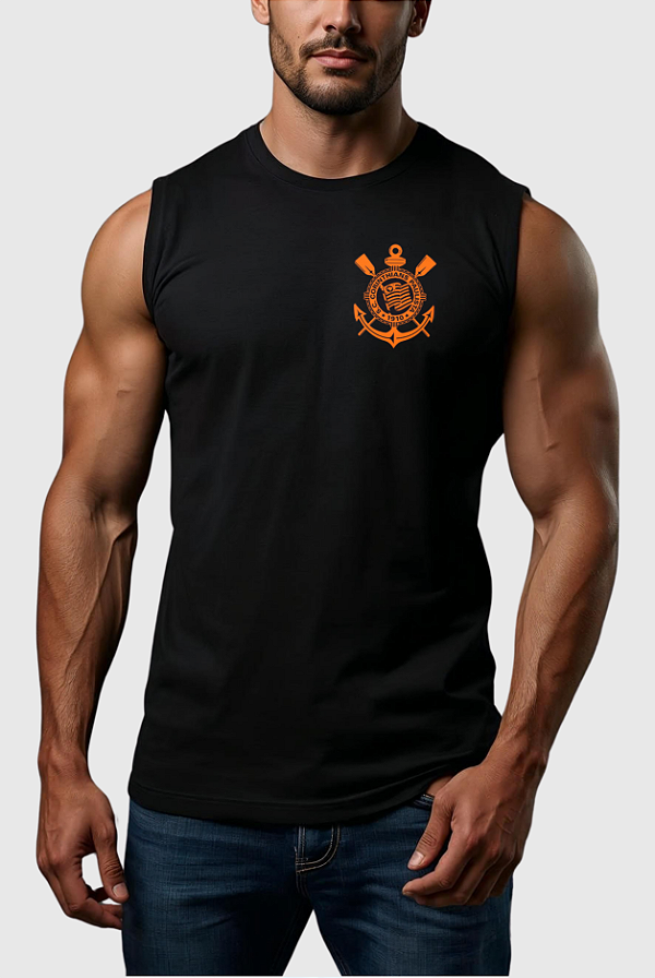 REGATA MACHÃO ALGODÃO PREMIUM CORINTHIANS