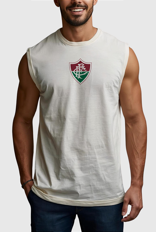 REGATA MACHÃO ALGODÃO PREMIUM FLUMINENSE