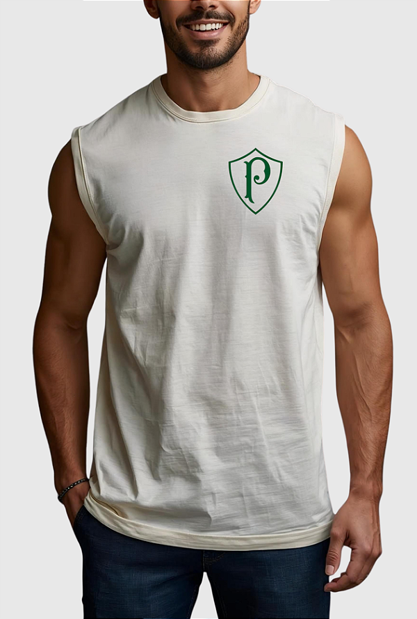 REGATA MACHÃO ALGODÃO PREMIUM PALESTRA ESCUDO