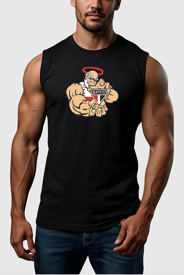 REGATA MACHÃO ALGODÃO PREMIUM MASCOTE TRICOLOR