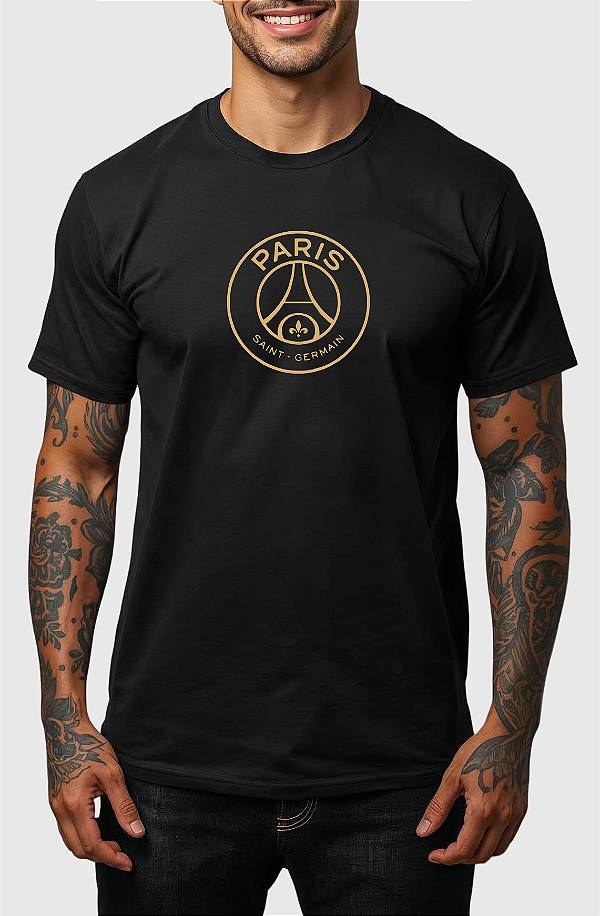 CAMISA MASCULINA ALGODÃO PREMIUM - PSG