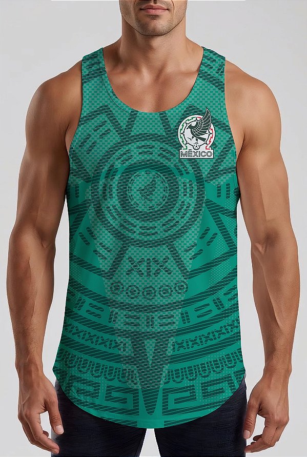 REGATA MASCULINA MEXICO COPA 2026 DRY FIT UV