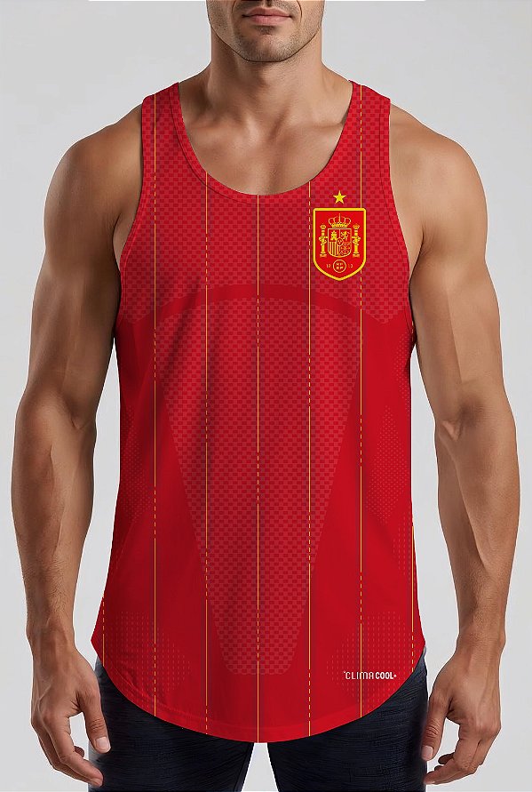 REGATA MASCULINA ESPANHA COPA 2026 DRY FIT UV
