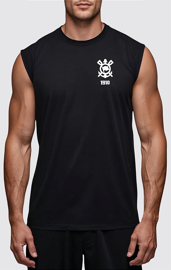 REGATA MACHÃO CORINTHIANS ALGODÃO PREMIUM | 🚀 ENVIO RÁPIDO