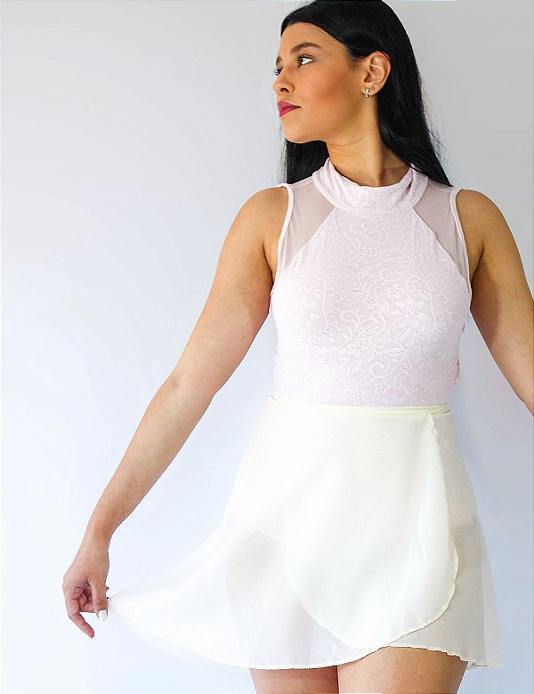 Saia Traspassada Slim Off White