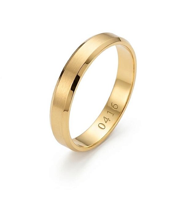 Aliança Noivado ou Casamento Em Ouro 10K WM30