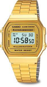 Relógio Casio Vintage Dourado A168WG-9WDF
