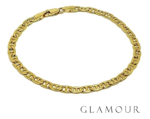 Pulseira  Em Ouro 18k Laminada + Nota Fiscal
