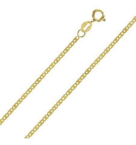 Corrente Piastrine Maciça Em Ouro 18k 50cm