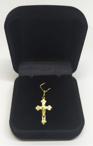 Pingente Crucifixo Em Ouro 18k Cruz Com Cristo