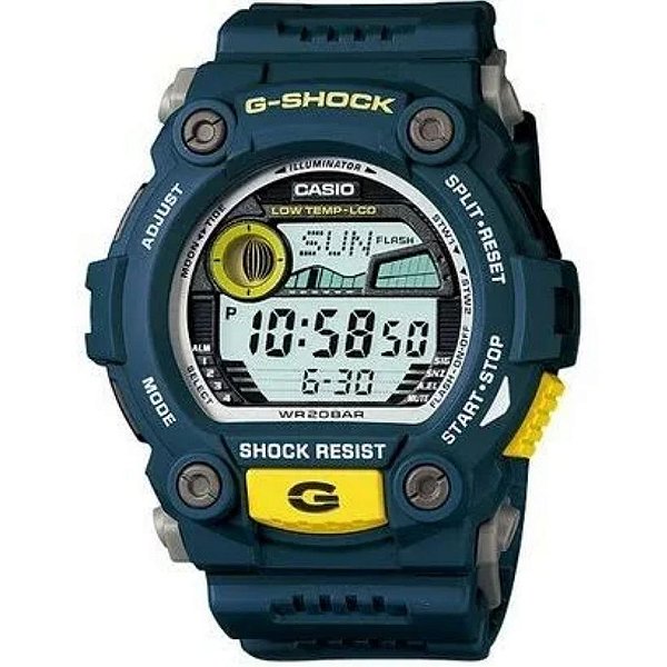 Relógio Casio G-Shock Azul e Amarelo G-7900-2DR