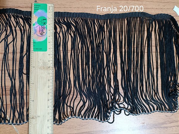 FRANJA PRETA 20CM - 10M