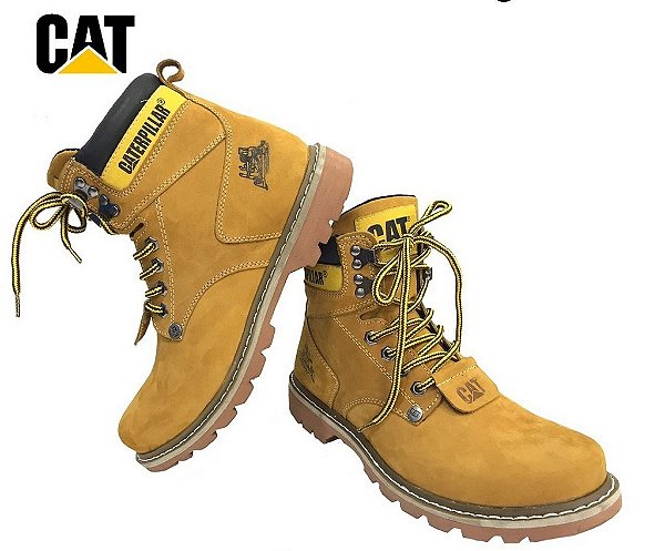 bota caterpillar masculina preta