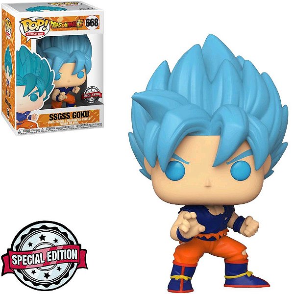 FUNKO POP - DRAGON BALL SUPER - SSGSS GOKU 668 - EXCLUSIVO