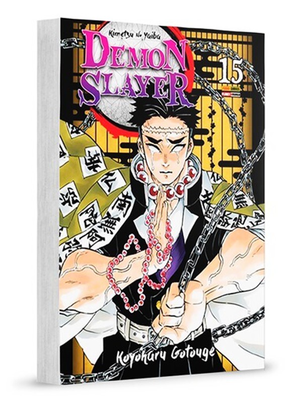 MANGÁ DEMON SLAYER - KIMETSU NO YAIBA - VOL 15 - LACRADO