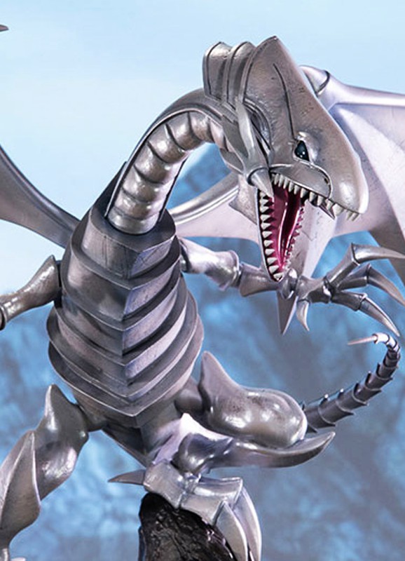 [ESTOQUE] FIRST 4 FIGURES - YU-GI-OH - BLUE EYES WHITE DRAGON - DRAGAO BRANCO DE OLHOS AZUIS (COR BRANCA)