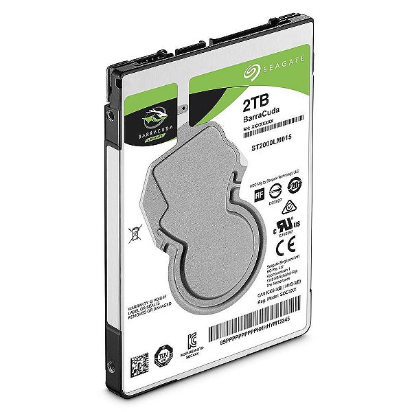 HD Seagate BarraCuda, 2TB, 2.5´, Notebook, SATA - ST2000LM015