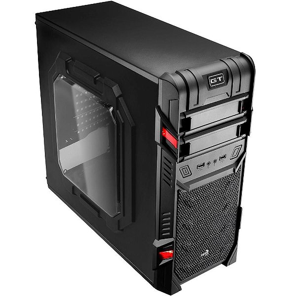 Gabinete Gamer AeroCool Mid Tower GT WINDOW EN58683 Preto