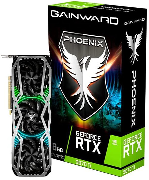 Placa De Vídeo Gainward Geforce RTX 3070 Ti Phoenix, 8gb, Gddr6x, 256bit - NED307T019P2-1046X