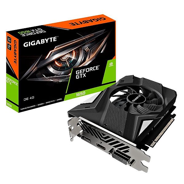 Placa de Vídeo Gigabyte NVIDIA GeForce GTX 1650 D6 OC 4G, 4GB GDDR6, Rev 2.0 - GV-N1656OC-4GD