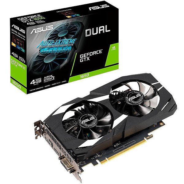 Placa de Vídeo Asus Dual NVIDIA GeForce GTX 1650 4GB, GDDR5 - DUAL-GTX1650-4G