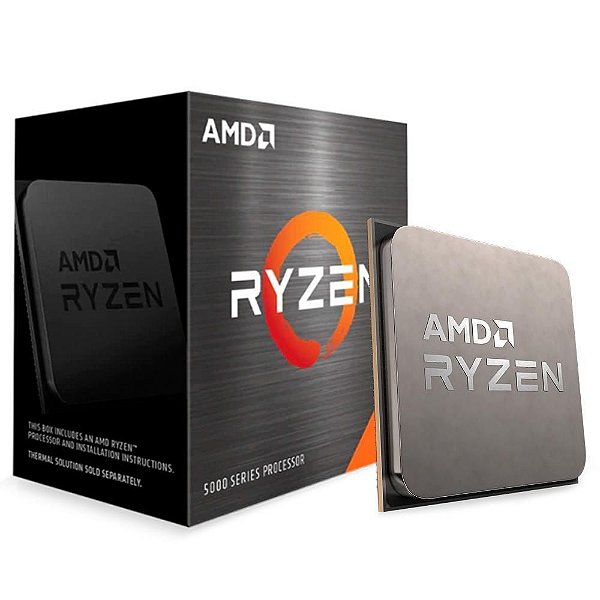 Processador AMD Ryzen 5 5600, Cache 35MB, 3.7GHz (4.4GHz Max Turbo), AM4, Sem Vídeo - 100-100000927BOX