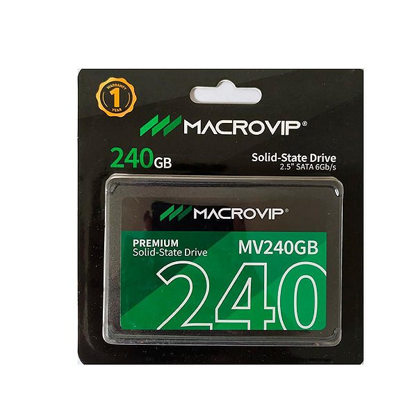 Hd Ssd 240gb Sata Iii Macrovip 500mb/s 450mb/s Mv240gb