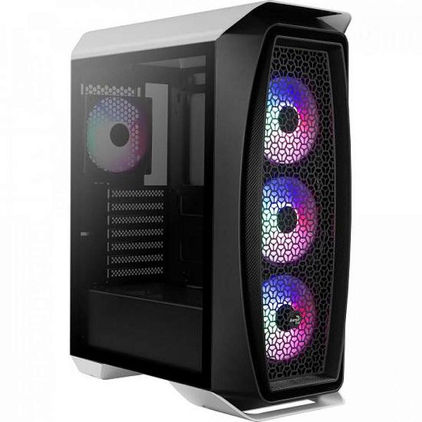 Gabinete Gamer Aerocool Mid Tower Rgb Aero One Frost, Branco