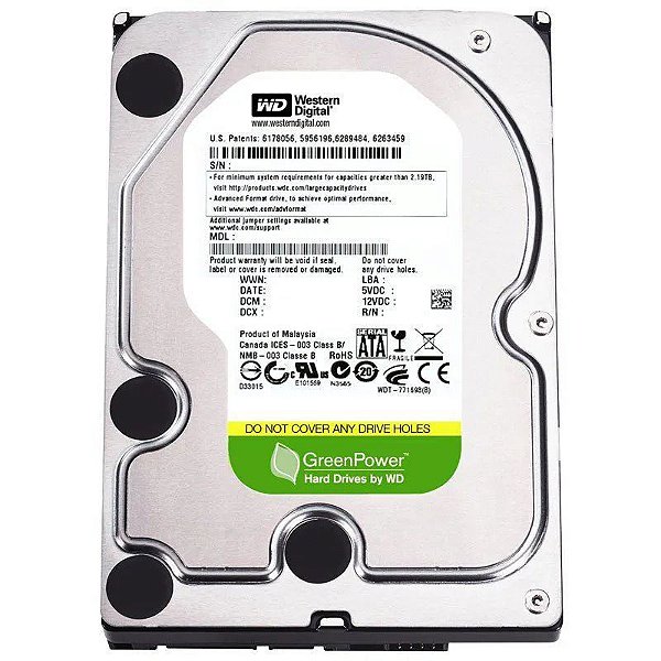 HD 500GB SATA 3 6GB/S WD5000AUDX 7200RPM 32MB WESTERN DIGITAL