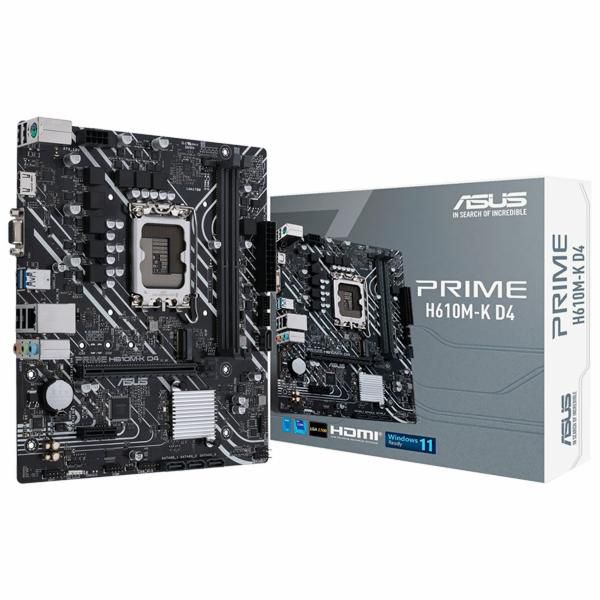 Placa Mãe ASUS Prime H610M-K D4 Socket LGA 1700 / VGA / DDR4