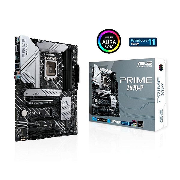 PLACA MAE ASUS PRIME Z690-P, DDR5, SOCKET LGA1700, ATX, CHIPSET INTEL Z690, PRIME Z690-P