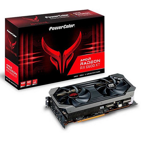 Red Devil AMD Radeon™ RX 6600 XT 8GB GDDR6 RADEON RX 6600 XT AXRX 6600 XT 8GBD6-3DHE/OC