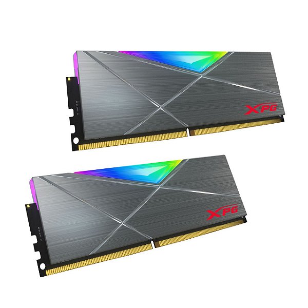 Memória DDR4 XPG Spectrix D50, 16GB (2x8GB), 3600Mhz, RGB, Gray, AX4U360016G18I-DT50