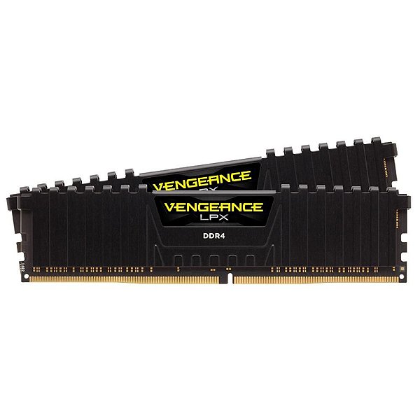 Memória Corsair Vengeance LPX 32GB (2x16GB), 2666Mhz, DDR4, C16, Preto - CMK32GX4M2A2666C16