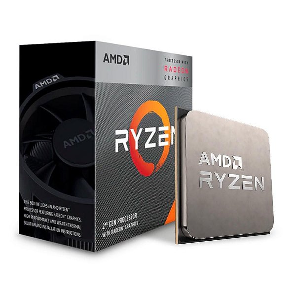 Processador AMD Ryzen 3 3200G, 3.6GHz (4GHz Max Turbo), Cache 4MB, Quad Core, 4 Threads, AM4 - YD3200C5FHBOX