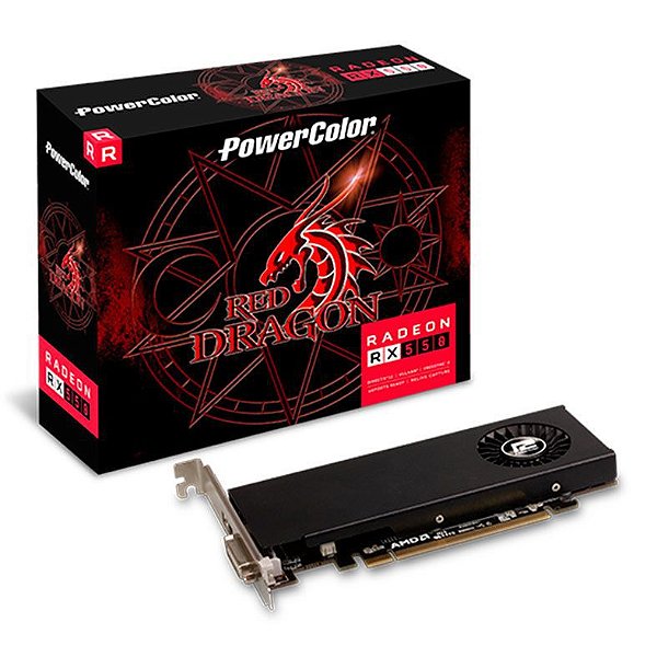 PLACA DE VIDEO POWERCOLOR RADEON RX 550 RED DRAGON, 4GB, GDDR5, 128-BIT