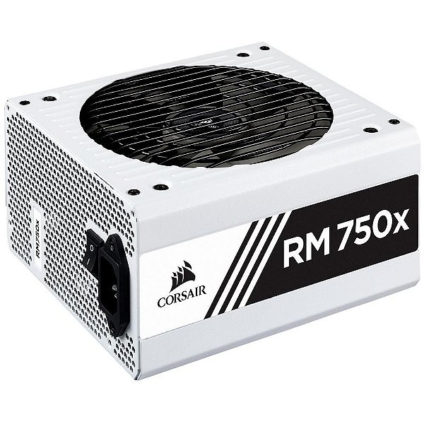 Fonte Corsair RMX White Series, 750W, 80 Plus Gold, Modular, Branca