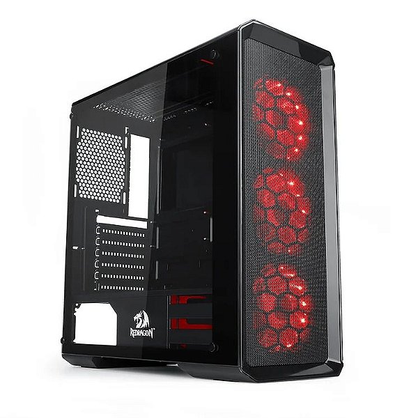 Gabinete Gamer Redragon GrimLock, Sen Fans, Preto