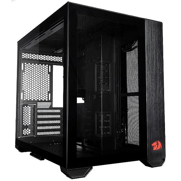 Gabinete Lian Li O11 Dynamic Mini, Preto, Redragon Edition