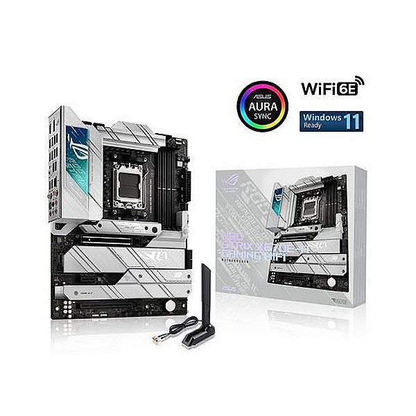 Asus ROG STRIX X670E-A GAMING WIFI, AMD X670, AM5, ATX, 4 DDR5, Wi-Fi 6E, LAN 2.5G, PCIe5, RGB