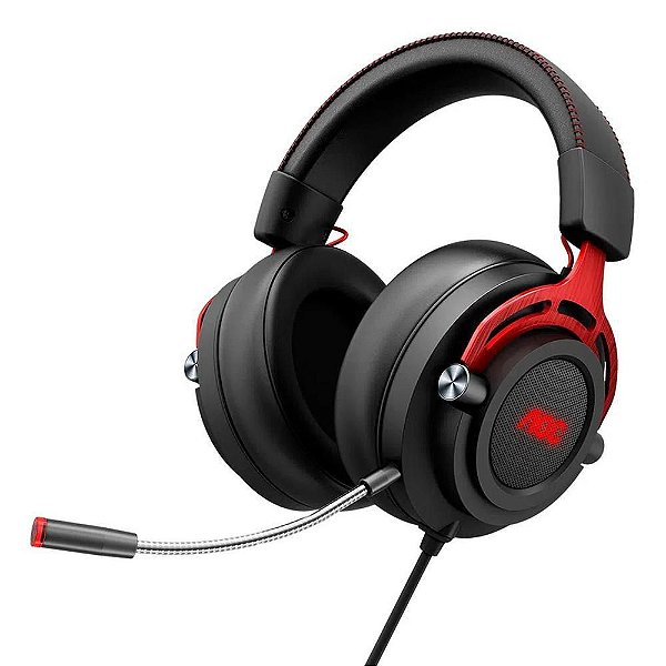 Headset Gamer AOC GH210, Driver De 50Mm, LED E Microfone Removível - GH210RA1B