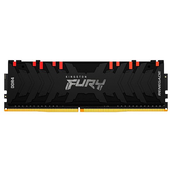 Memória Kingston Fury Renegade, RGB, 16GB, 3600MHz, DDR4, CL16, Preto - KF436C16RB1A/16