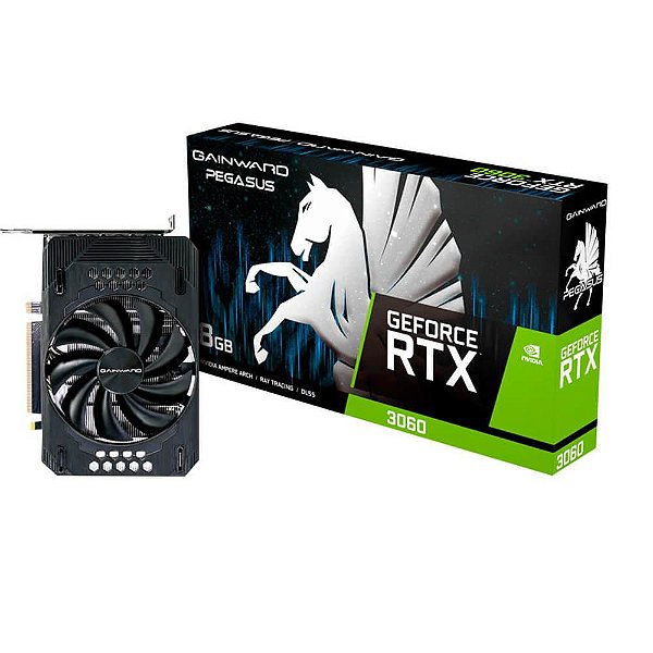 Placa de Vídeo Gainward GeForce RTX 3060 Pegasus, 8GB, GDDR6, DLSS, Ray Tracing, NE63060019P1-190AE