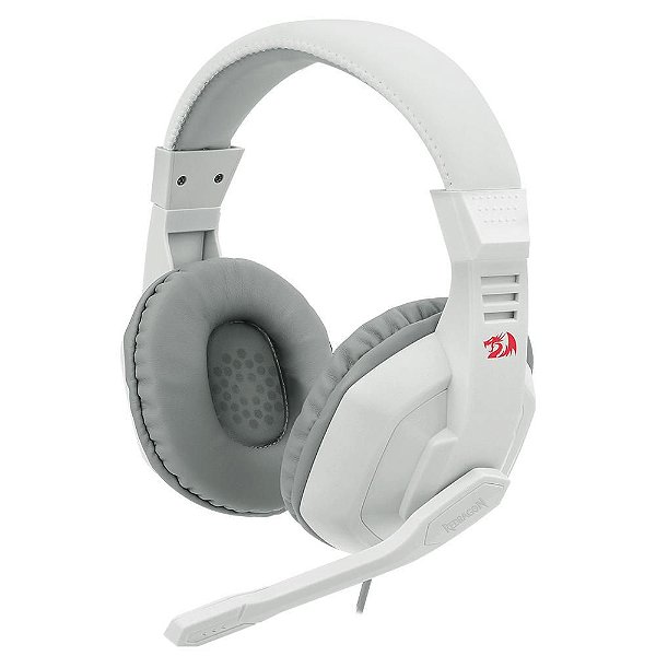 Headset Gamer Redragon Ares, P2, Drivers 40mm, Branco Lunar White - H120W