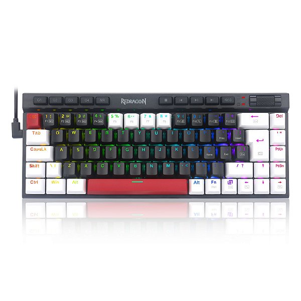 Teclado Mecânico Gamer Redragon Magic-wand Rgb Switch Brown-K635BWR-RGB-PT-BROWN