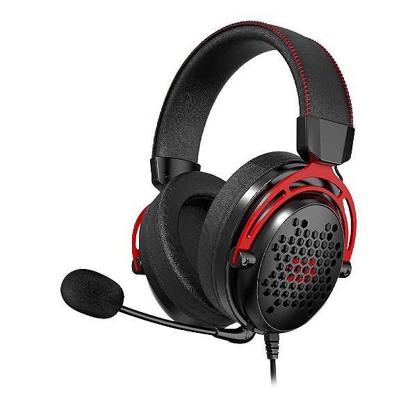 Headset Gamer Redragon Diomedes, Som Surround 7.1, Drivers 53mm, Preto - H388